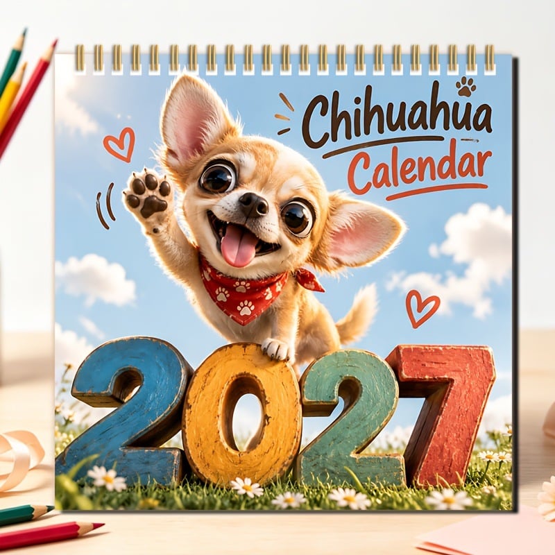 š2027 New Chihuahua Wall Calendarš