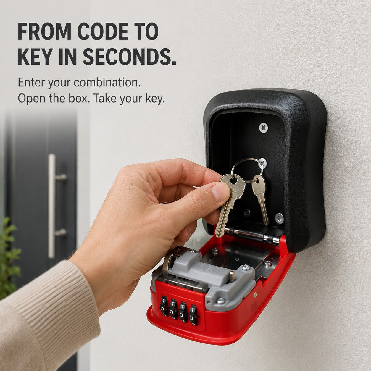 Never Get Locked Out Again π | 4-Digit Wall-Mounted Key Lock Box