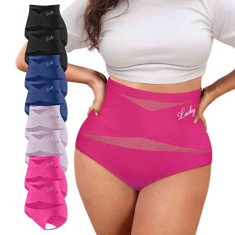 💖Last Day-Buy 2 Get 1 Free💖Plus-Size High-Waist Cross Tummy Control Panties