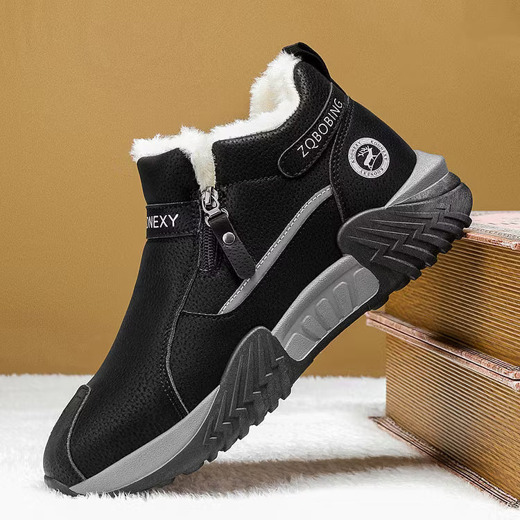 Men's Warm PU Leather Casual Sneakers