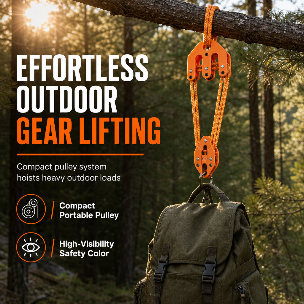 📢📢50% OFF !! ⏰Hoist Block and Tackle Hunting Equipment Hoisting System