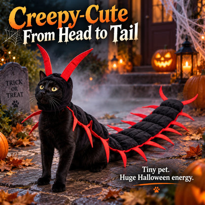 🎃 Creepy-Cute Halloween Centipede Pet Costume – 3D Crawling Outfit for Dogs & Cats 🐾
