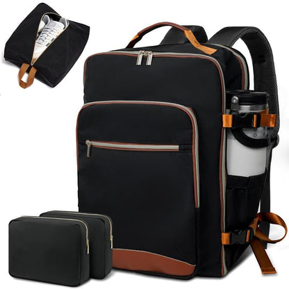 🌍 40-liter airline-approved travel backpack, comes with 3 storage bags, and can replace a 20-inch suitcase. 🛍️
