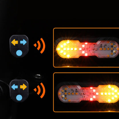 🚲💡 Smart Bike Turn Signal Tail Light – Wireless Remote, 6 Light Modes & USB Rechargeable