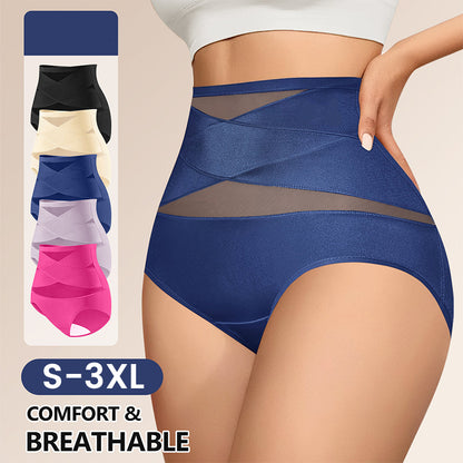 💖Last Day-Buy 2 Get 1 Free💖Plus-Size High-Waist Cross Tummy Control Panties