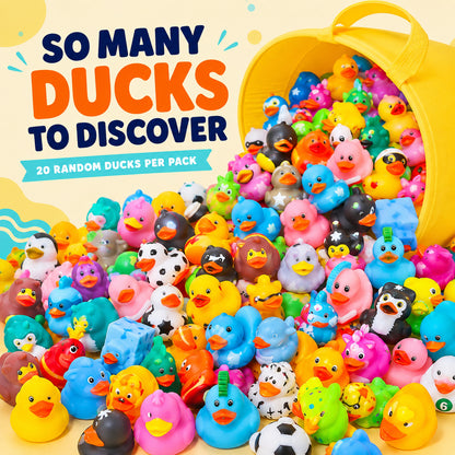 🦆 20-Piece Mystery Duck Mix™ – Every Pack Is a Surprise!