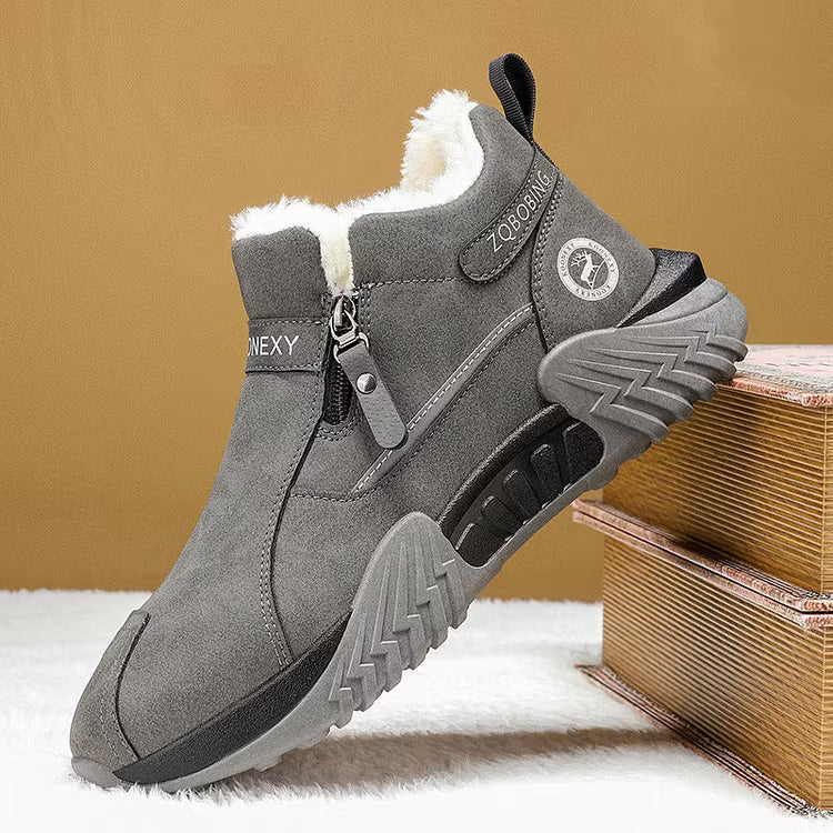 Men's Warm PU Leather Casual Sneakers