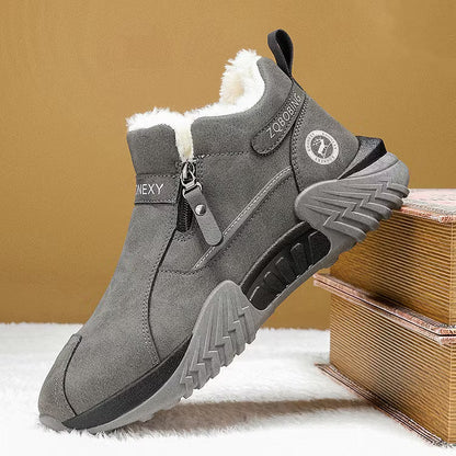 Men's Warm PU Leather Casual Sneakers