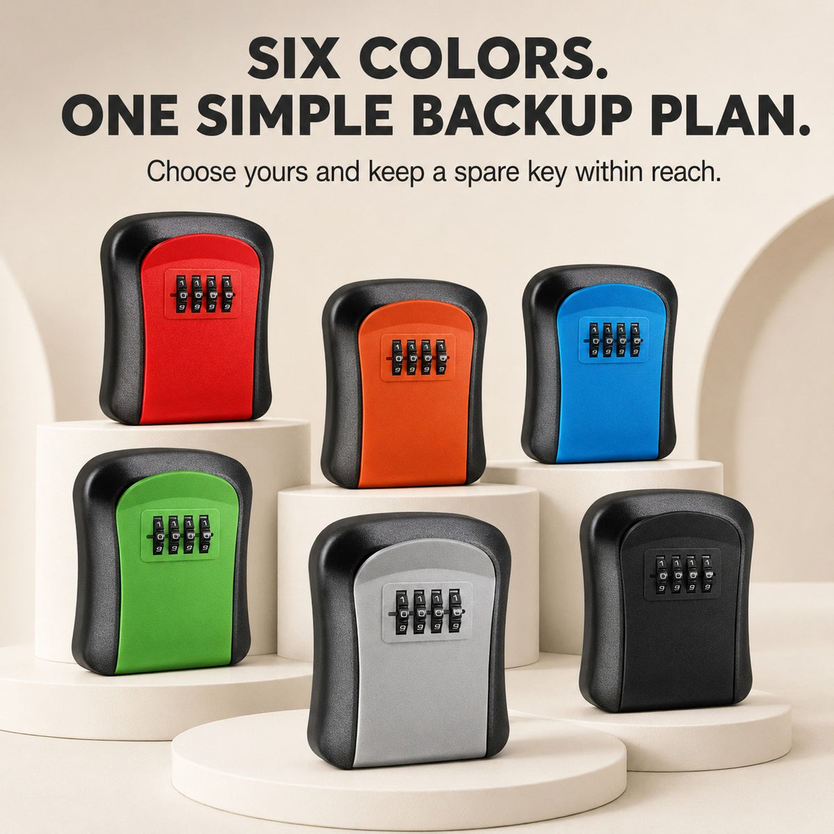 Never Get Locked Out Again 🔐 | 4-Digit Wall-Mounted Key Lock Box