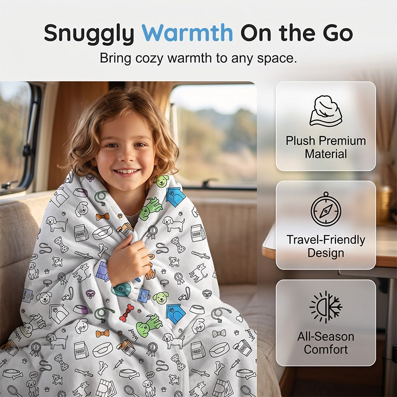 🎨 DIY Coloring Blanket Kit – Cozy Creative Activity Blanket