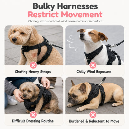 🐶 Dog Vest With Built-In Leash – Warm & Easy to Wear