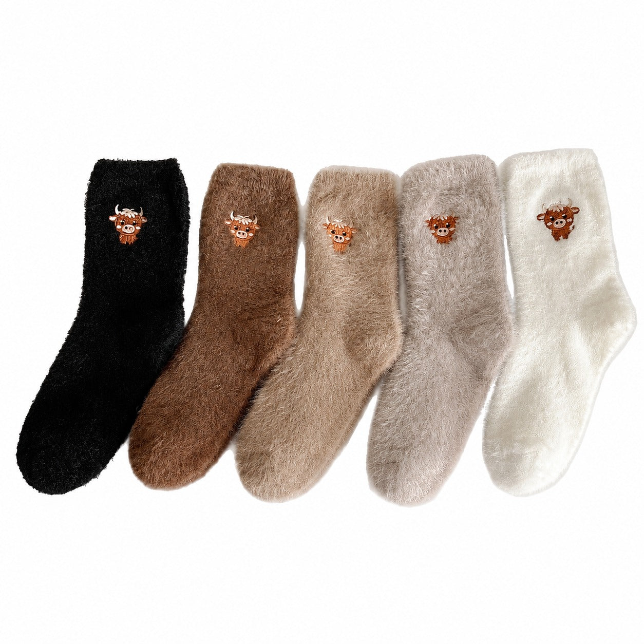 🥳2026 HOT SALE🥳💞50K+ SOLD! 🧦✨ 50% OFF! Cute Cow Slipper Socks