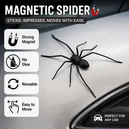 🕷️ Magnetic Spider Car Decorations