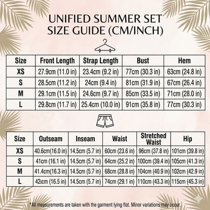 Casual Two-Piece Lounge Set with Cami and Shorts