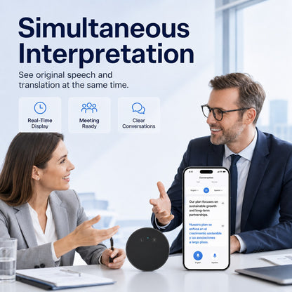 AI Language Translator Device – Real-Time Two-Way Voice Translator with Multi-Language Support