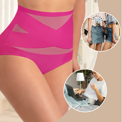 💖Last Day-Buy 2 Get 1 Free💖Plus-Size High-Waist Cross Tummy Control Panties