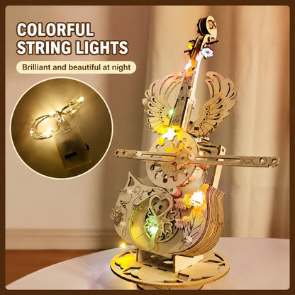 DIY Wooden Cello Music Box
