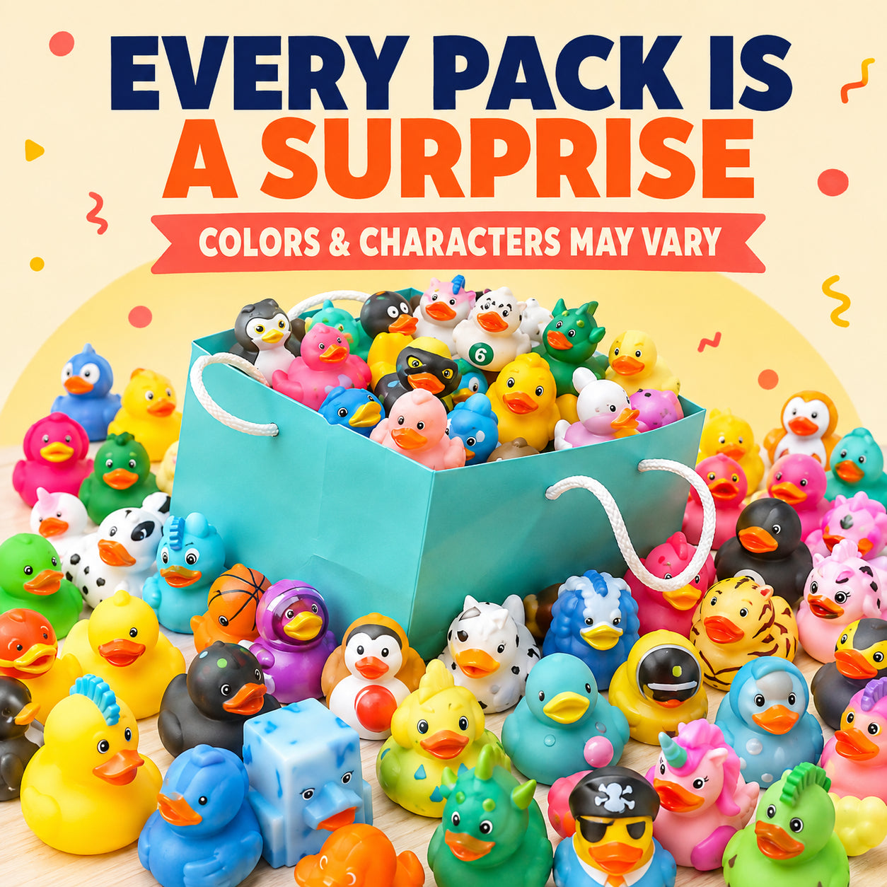 🦆 20-Piece Mystery Duck Mix™ – Every Pack Is a Surprise!
