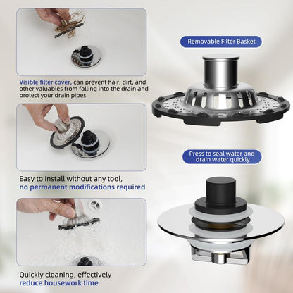 📢Stainless Steel Kitchen Sink Strainer