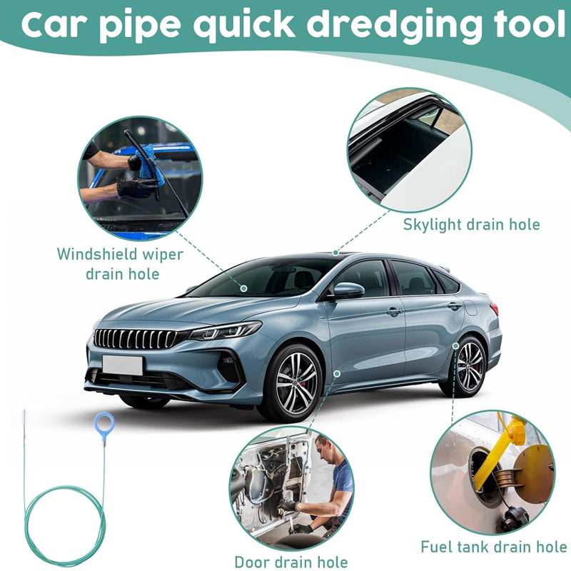 Auto Sunroof Drain Cleaning Tool – Flexible Pipe Brush