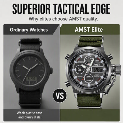 Men's Retro Digital Quartz Sports Watch