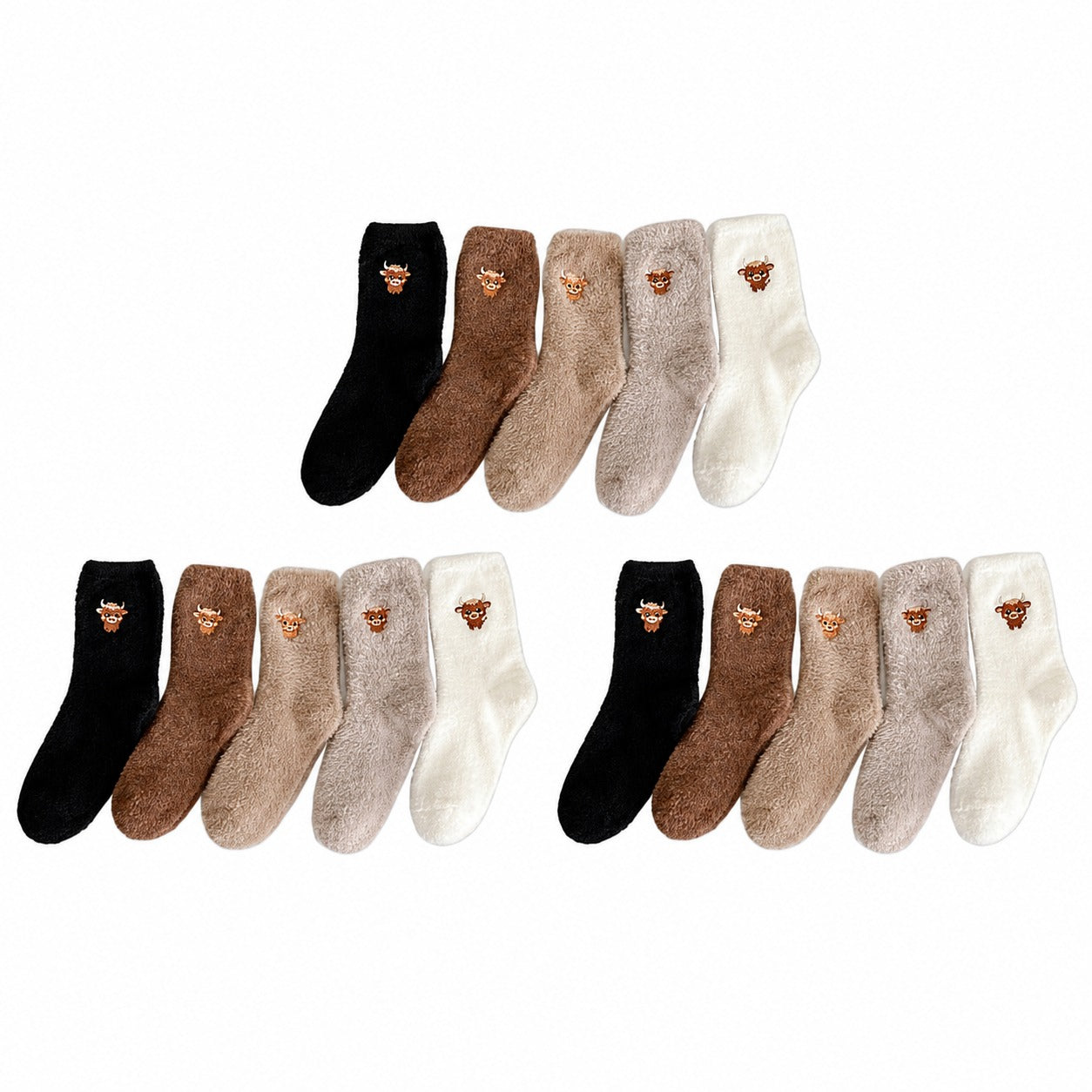 🥳2026 HOT SALE🥳💞50K+ SOLD! 🧦✨ 50% OFF! Cute Cow Slipper Socks
