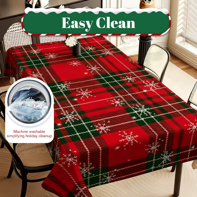 🎄🎁Stylish Christmas Printed Tablecloth – Stain Resistant, Wrinkle-proof, Easy Wash ✨