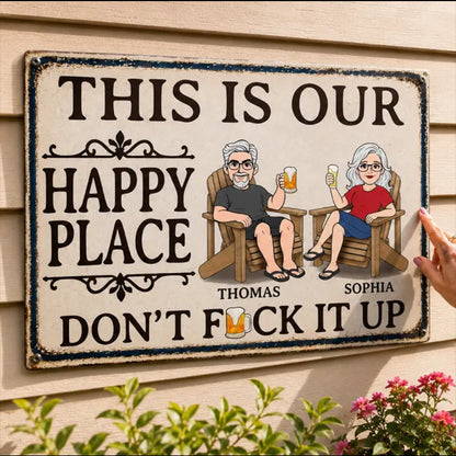 Vintage Style Wooden Hanging Sign