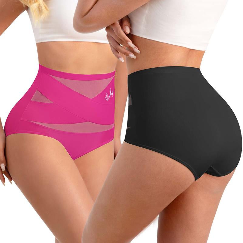 💖Last Day-Buy 2 Get 1 Free💖Plus-Size High-Waist Cross Tummy Control Panties