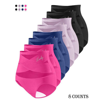 💖Last Day-Buy 2 Get 1 Free💖Plus-Size High-Waist Cross Tummy Control Panties