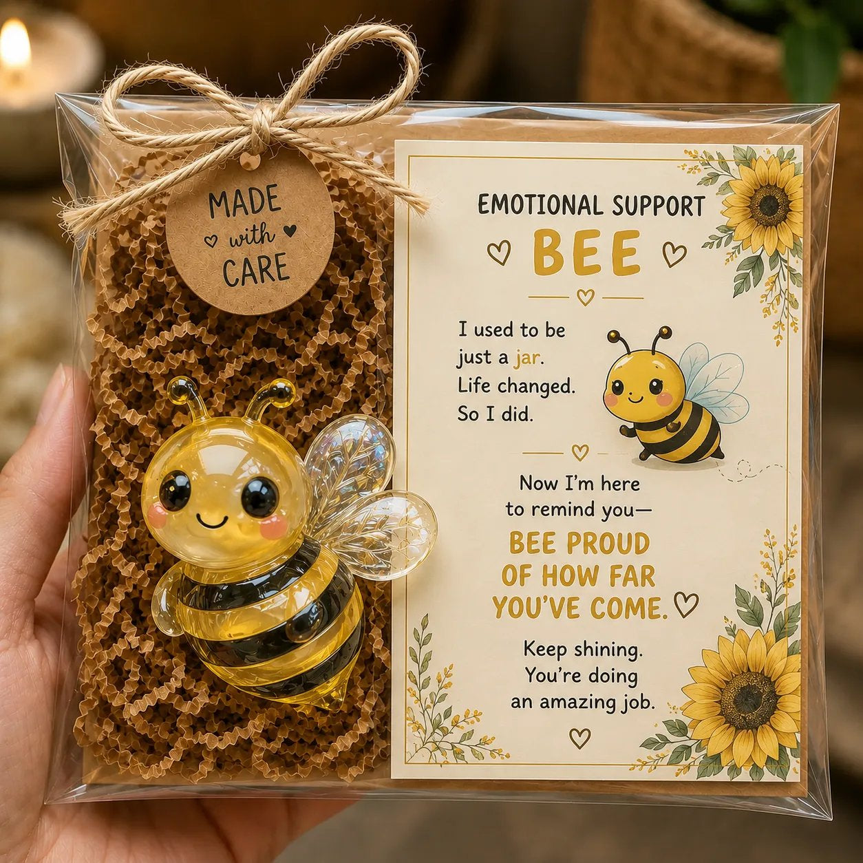 💌 Emotional Support Glass Animal Gift Set | 7 Meaningful Designs with Encouragement Card & Gift-Ready Packaging ✨