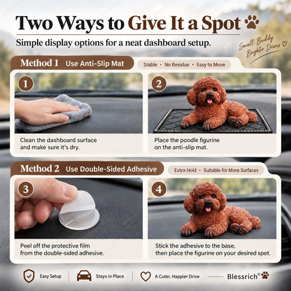 Poodle Car Ornament – The Cutest Dashboard Upgrade 🐶✨
