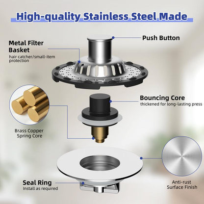 📢Stainless Steel Kitchen Sink Strainer