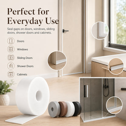 Door Weather Stripping – 16.4Ft Self-Adhesive Draft Stopper