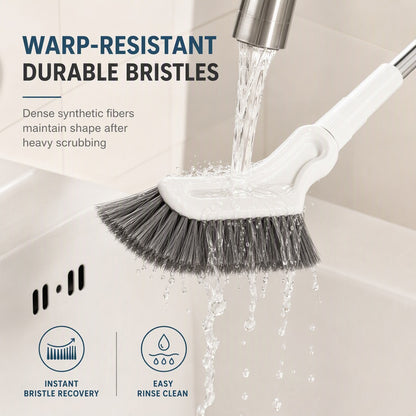 🧽 Long-Handle Corner Scrub Brush – Reach Tight Spaces Easily