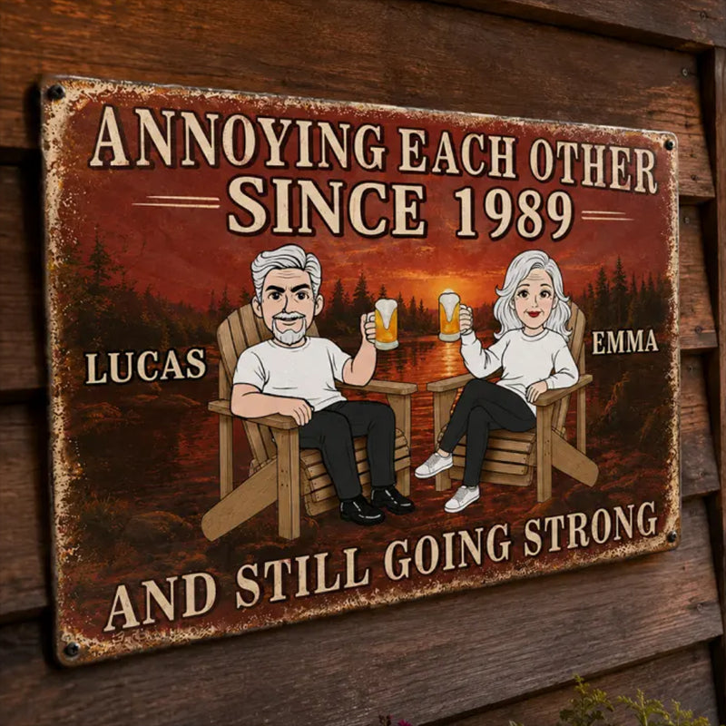 Vintage Style Wooden Hanging Sign