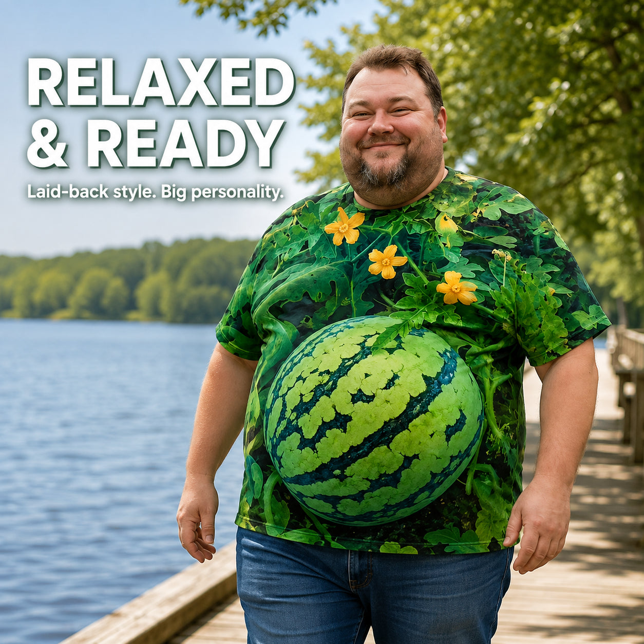 Men's Funny 3D Watermelon T-Shirt – The Shirt That Makes Everyone Smile