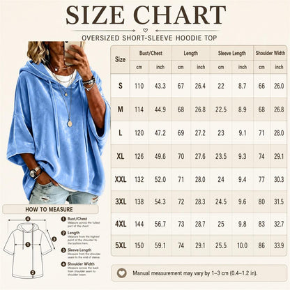 👗 Women's Minimalist Velour Hoodie – Loose Fit, 3/4 Sleeves, Soft Velvet Pullover for Fall & Winter