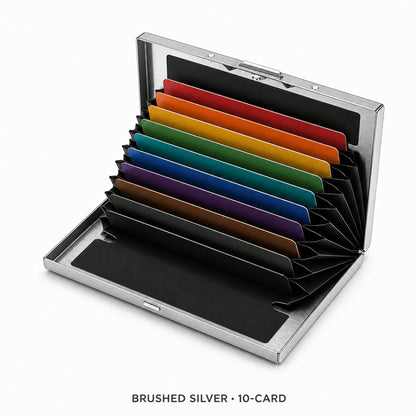 RFID-Blocking Stainless Steel Card Wallet – Organized, Secure & Pocket-Ready 🔒