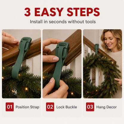 🎄 Christmas Garland Clips – Heavy-Duty Holiday Decoration Hangers