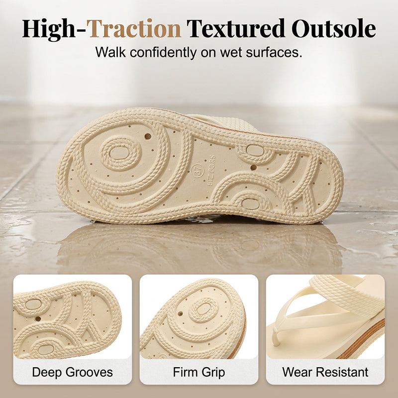 👡 50% OFF NOW! 🌸 Women's Woven Strap Platform Flip-Flops – Cushioned footbed & durable straps – Lightweight, perfect for beach, pool or casual summer days – comfy and stylish ☀️
