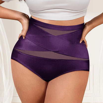 💖Last Day-Buy 2 Get 1 Free💖Plus-Size High-Waist Cross Tummy Control Panties