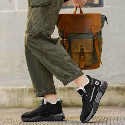 Men's Warm PU Leather Casual Sneakers