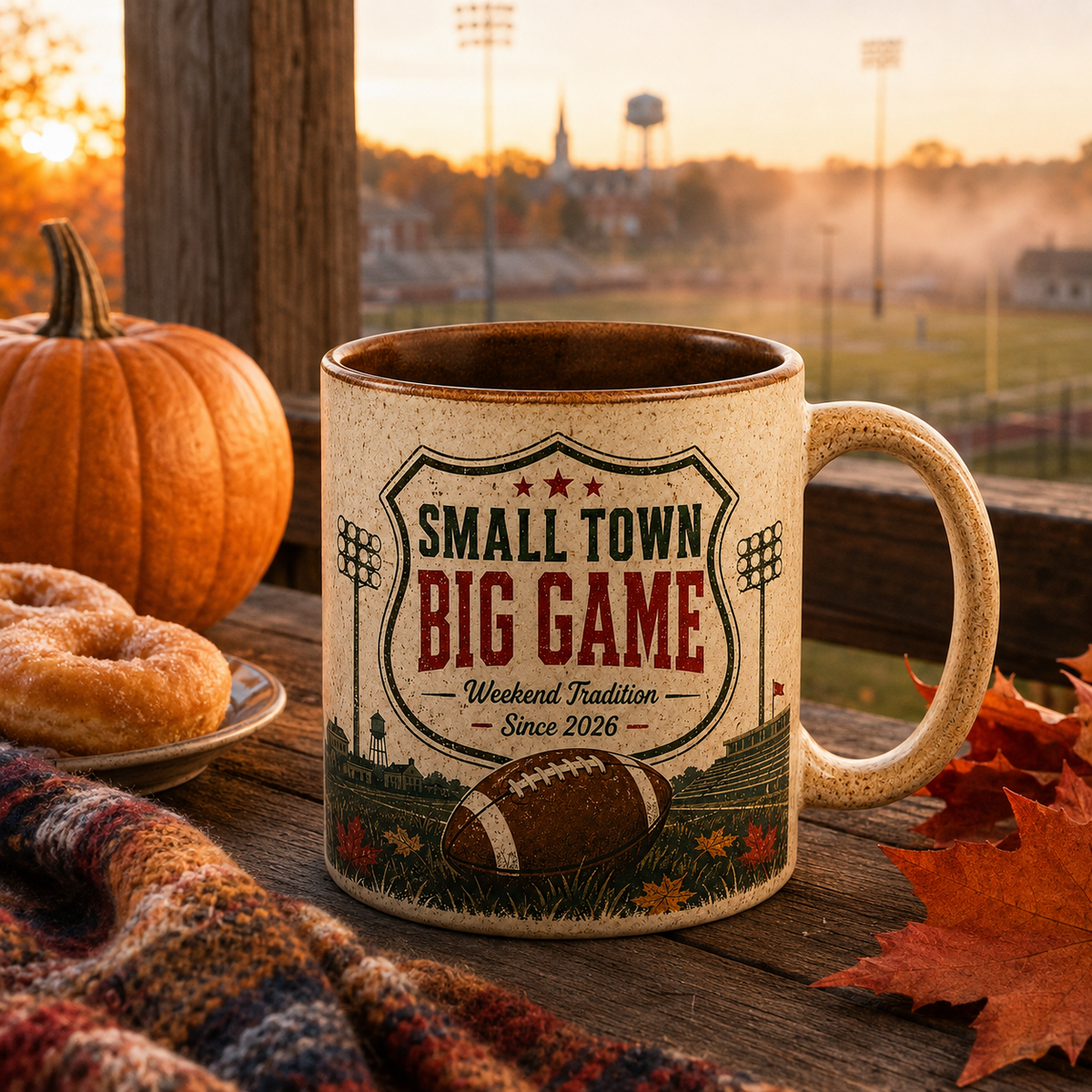 🏈 Small Town Big Game Mug