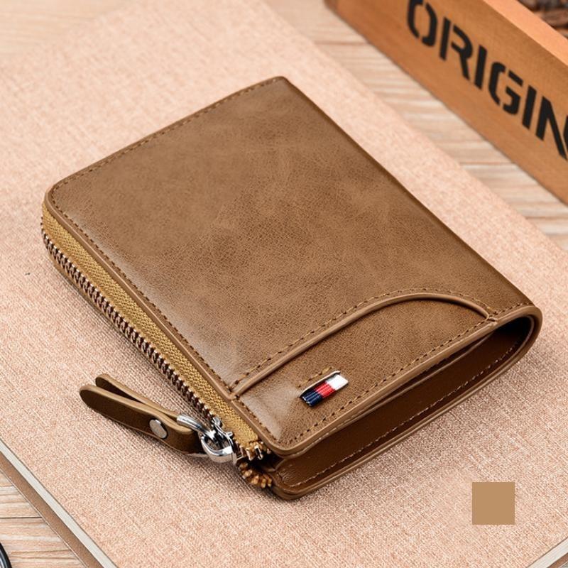 Men Wallet Zipper Purse ( RFID PROTECTED )