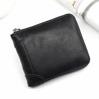 🔥LAST DAY 49% OFF🔥💼 Vintage Zip Wallet, Bifold Card Coin Purse