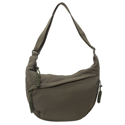 🏆5k sold this week!🔥Designer Direct Sales👜Women's Fashion Plain Color Nylon Crossbody Hobo Bag