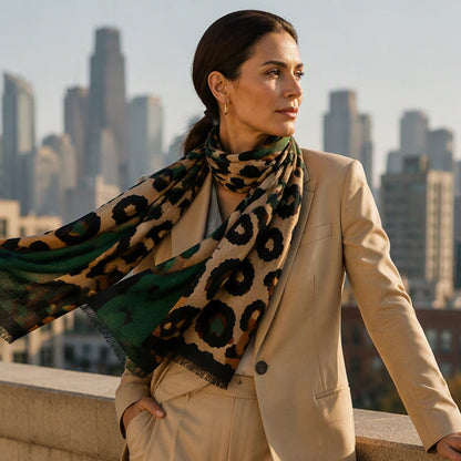 ✨ Women's Leopard Print Shawl Scarf: Lightweight, Versatile & Effortlessly Chic 🐆