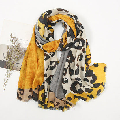 ✨ Women's Leopard Print Shawl Scarf: Lightweight, Versatile & Effortlessly Chic 🐆