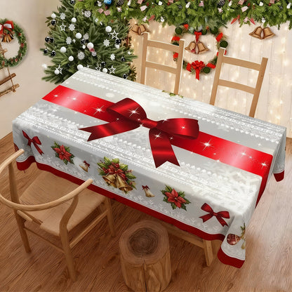 🎄🎁Stylish Christmas Printed Tablecloth – Stain Resistant, Wrinkle-proof, Easy Wash ✨